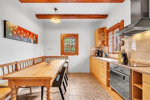 Villa | Private kitchen - Villa in Czechia With Heated Pool & Mountain Views (Vidochov)