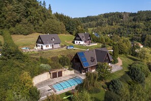 Villa | Exterior - Villa in Czechia With Heated Pool & Mountain Views (Vidochov)