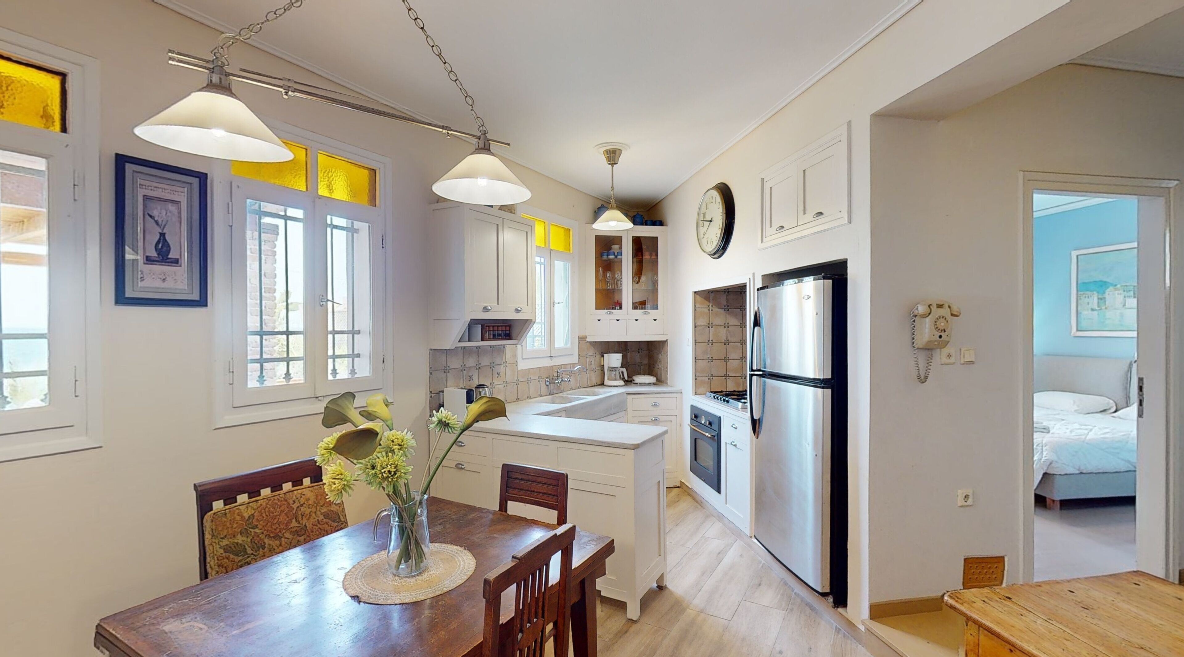 Villa, Sea View | Private kitchen | Fridge, microwave, stovetop, cookware/dishes/utensils