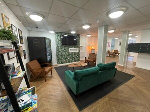 Sittområde i lobbyn