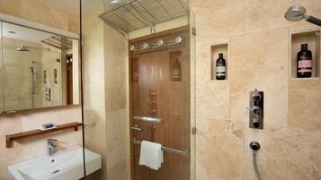 Shower, hair dryer