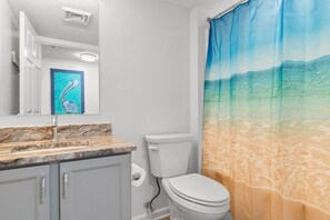 Towels, soap, shampoo, toilet paper
