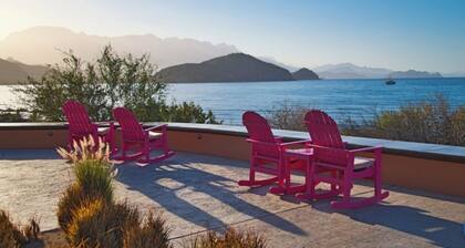 2 bed, 3 bath, full kitchen, in-room laundry, balcony at tranquil golf resort