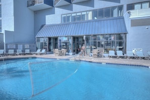 Indoor pool, outdoor pool