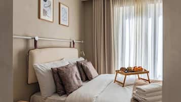 1 habitación, tabla de planchar con plancha, wifi y ropa de cama