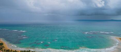 Sun-loungers, beach towels