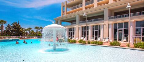 Piscine extérieure, piscine chauffée