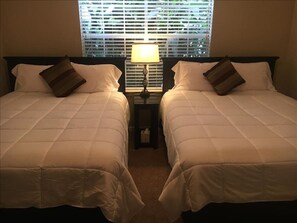 2 bedrooms, iron/ironing board, WiFi, bed sheets