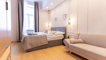 1 Schlafzimmer, Bügeleisen/Bügelbrett, WLAN, Bettwäsche