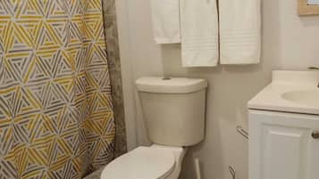 Towels, soap, toilet paper