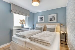 3 soverom, strykejern/-brett, wi-fi og sengetøy