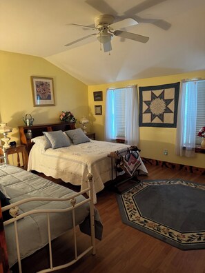 4 bedrooms, iron/ironing board, travel crib, free WiFi