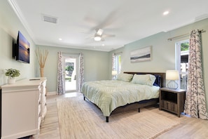 4 habitaciones, tabla de planchar con plancha, wifi y ropa de cama 