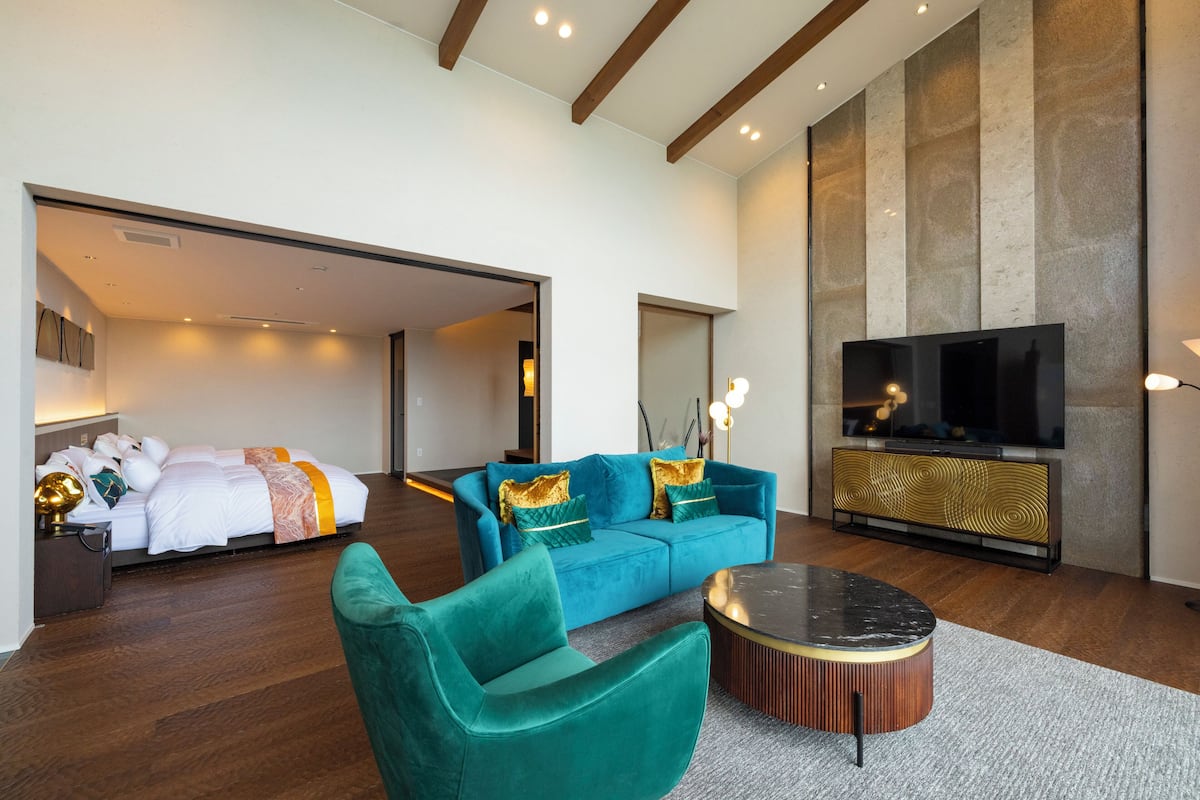 Habitación con 2 camas individuales, no fumadores (Seimei, Guest room with open-air bath) | Wifi gratis