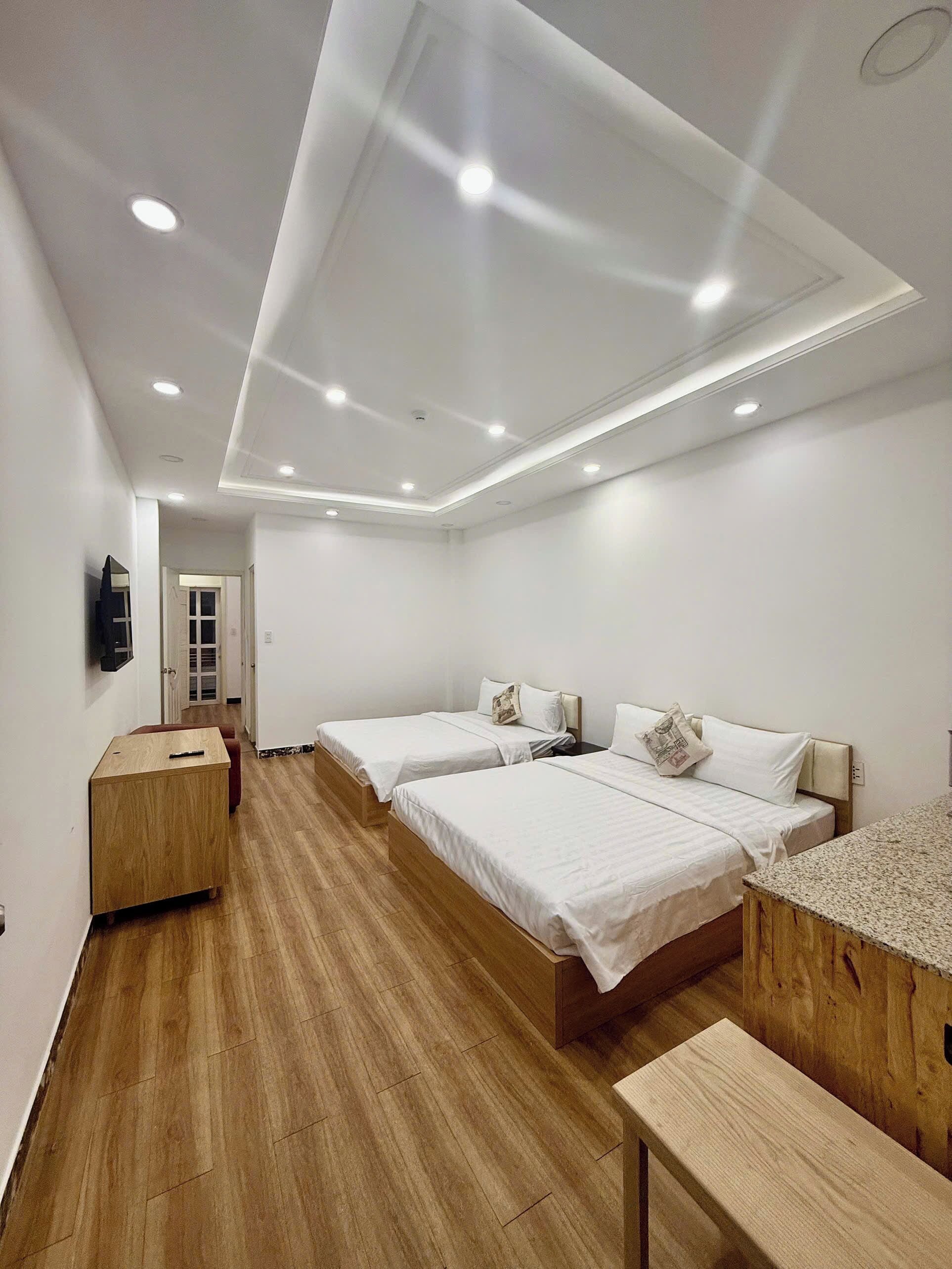 Premium bedding, memory foam beds, minibar, desk