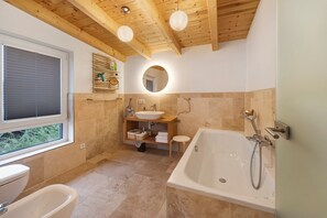 Ducha, secador de pelo y toallas