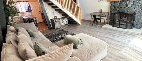 TV connectée, cheminée