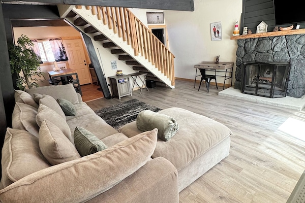 Smart-tv en een open haard