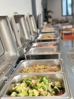 Free daily buffet breakfast