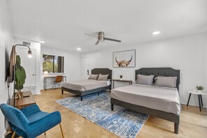 1 bedroom, desk, iron/ironing board, WiFi