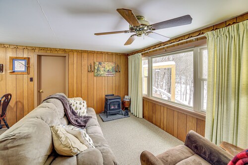 Fish, Hike & Relax: Riverfront Manistique Cabin