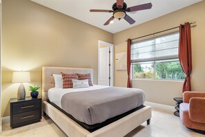 4 habitaciones, cuna de viaje, wifi gratis y ropa de cama