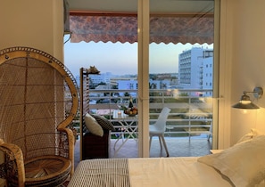 1 makuuhuone, silitysrauta/-lauta, vauvan matkasänky, ilmainen Wi-Fi