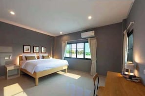 Chambre Double Deluxe, vue ville | Bureau, espace de travail pour ordinateur portable, Wi-Fi gratuit