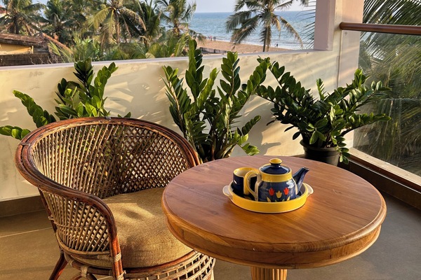 Luxury Double Room, 1 Queen Bed, Sea View | Terrace/patio