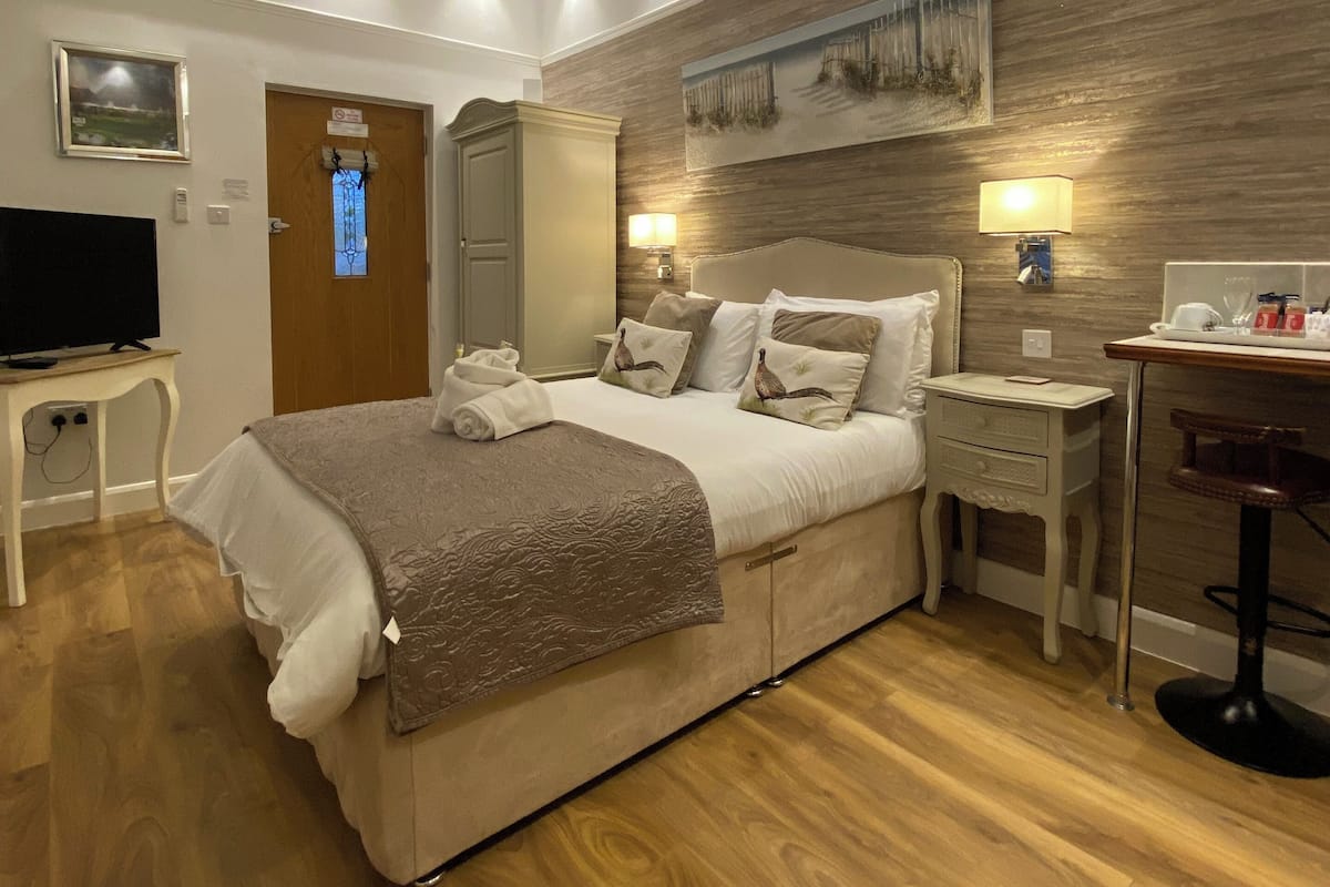 Premium bedding, memory foam beds, individually decorated
