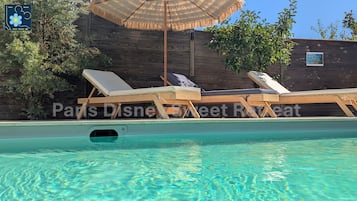 Piscine extérieure, piscine chauffée