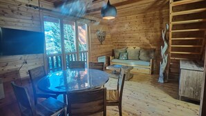 Le Refuge Haut de Chalet | Living area - Le Refuge  (Allos)