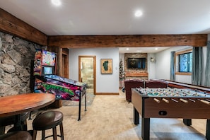 Games room - Tahoe Dreamer by Tahoe Getaways - Pet Friendly 4 BR Game Room + Walk to Lake! (Carnelian Bay)