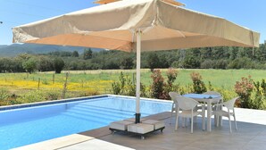Outdoor dining - 3 bedroom villa with private pool in an oasis (Antalya)