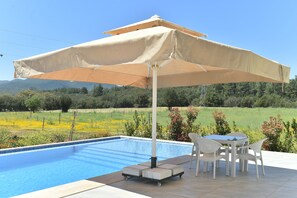 Outdoor dining - 3 bedroom villa with private pool in an oasis (Antalya)