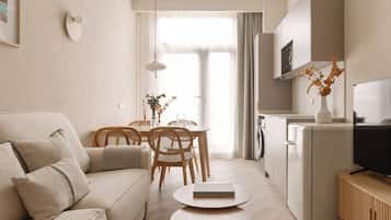 Comfort studio | Luxe beddengoed, donsdekens, bedden met traagschuimmatrassen