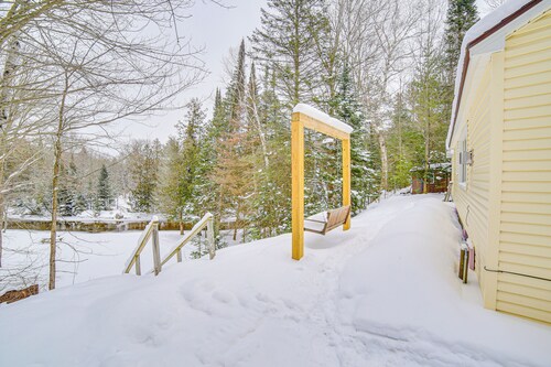 Ice Fish & Snowmobile: Riverfront Manistique Cabin