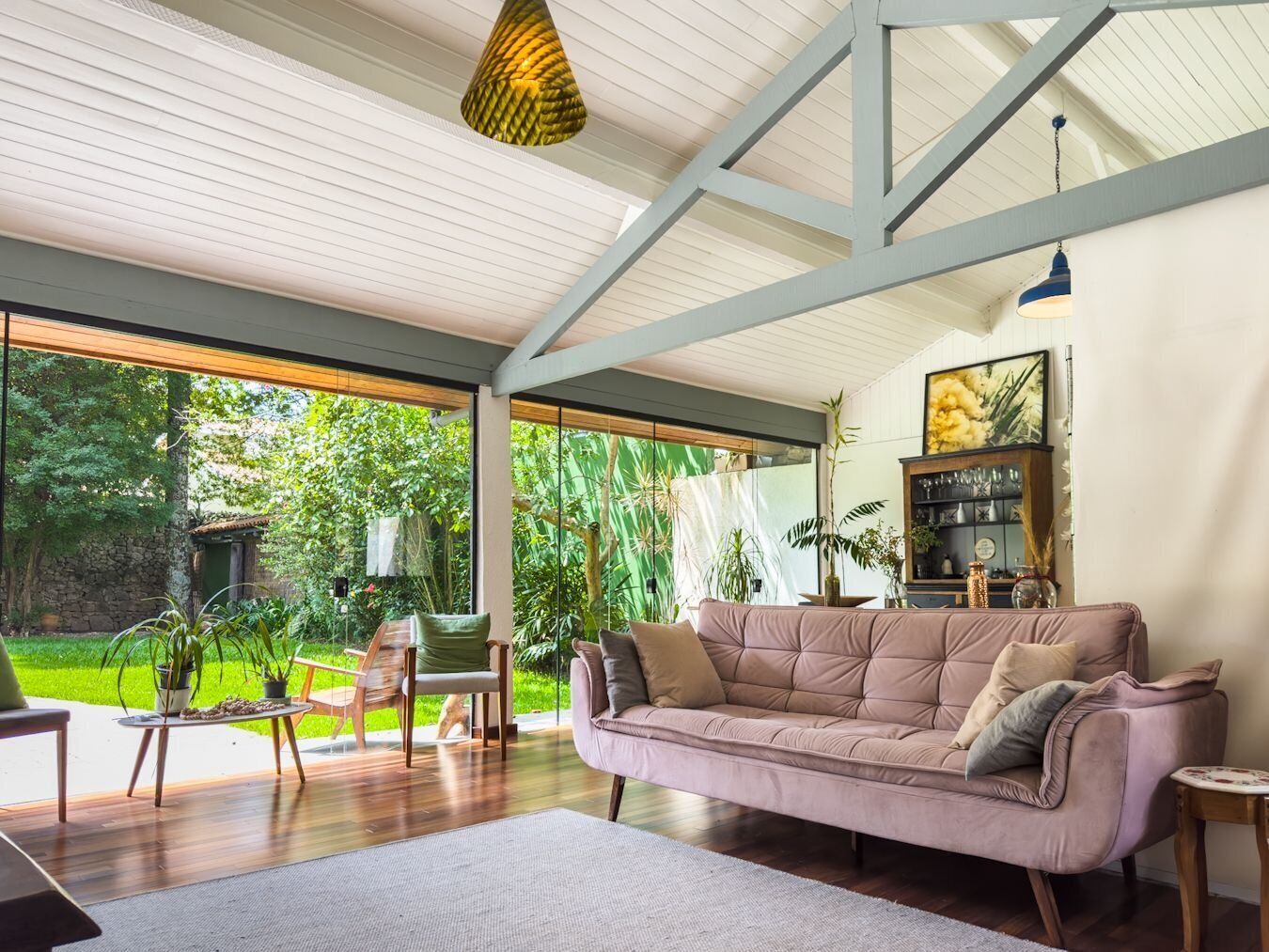 Villa | Living area | 40-inch TV with satellite channels