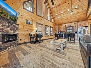Interior - Fly High in Gatlinburg - 3BR Cabin with Hot Tub & Rustic Elegance! (Gatlinburg)