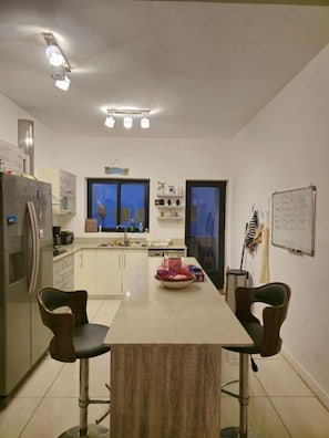 Private kitchen - Magnificent sea-view apartment (Flic en Flac)