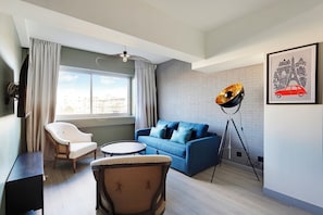 Apartment, 2 Bedrooms | Living area | TV