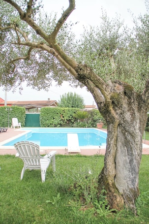 Alberca al aire libre por temporada