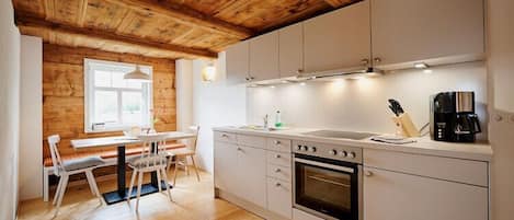 Superior Condo | Private kitchen | Full-size fridge, oven, stovetop, dishwasher