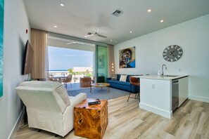 Living area - Sunset Point- Caribbean Elegance Redefined (West Bay)