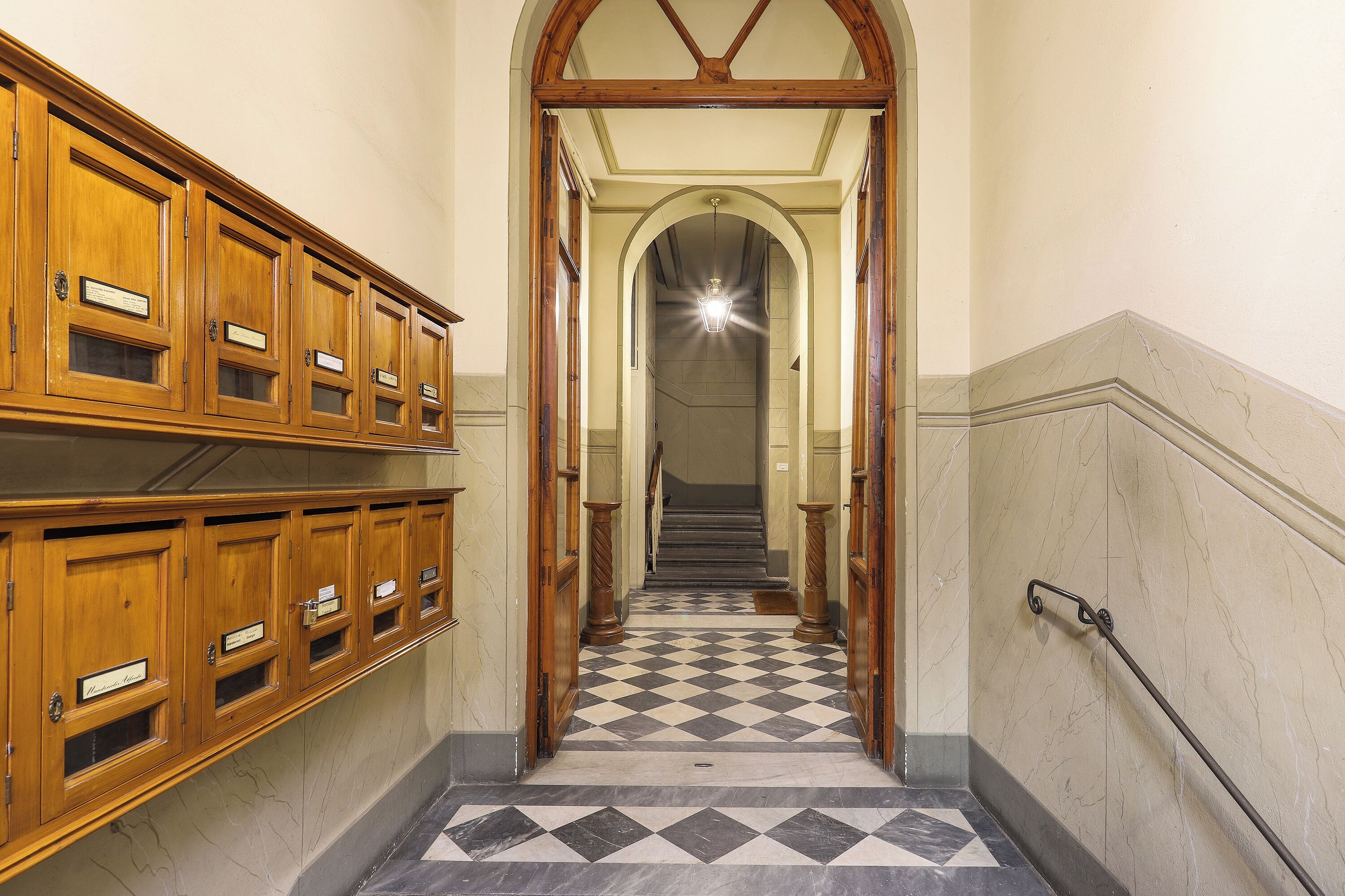 Majoituspaikan sisäänkäynti