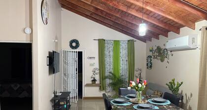 Charming gated 2-bedroom house with WiFi, AC, and spacious yard