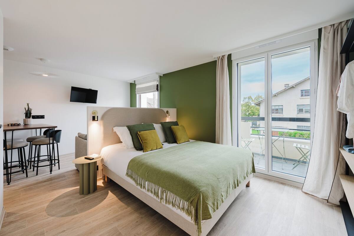 Studio, balcon