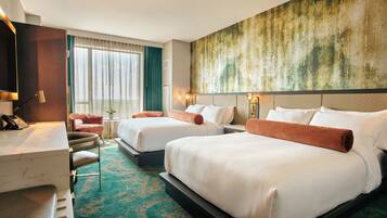 Accessible Queen | In-room safe, desk, laptop workspace, blackout curtains