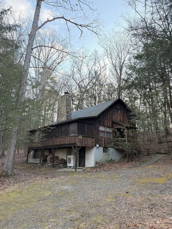 Exterior - Roomy, Rustic Cabin-4BR, Modern Amenities-Rothrock St Forest near State College (Petersburg)
