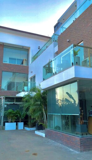 Façade de l’hébergement